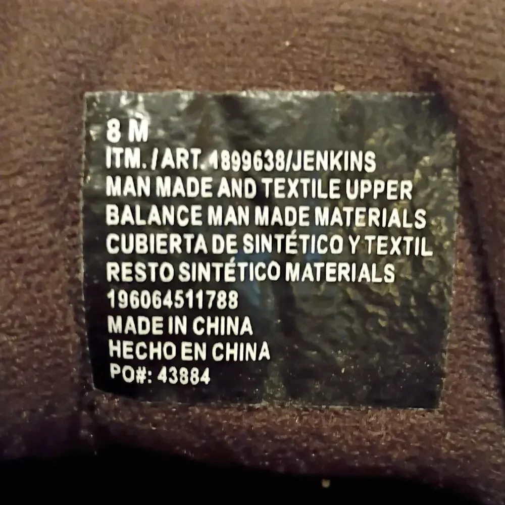 Weatherproof Men's Brown Ankle Boots Synthetic Lace-Up Round Toe Size 8 M
